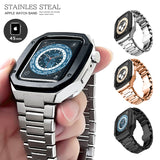 Apple watch バンド 45mm オールステンレス ab-wc006