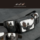 DAYSART 本革 ハラコ ウエストポーチ lb064