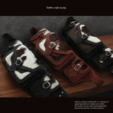 DAYSART 本革 ハラコ ウエストポーチ lb064