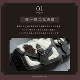 DAYSART 本革 ハラコ ウエストポーチ lb064