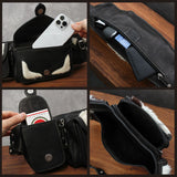 DAYSART 本革 ハラコ ウエストポーチ lb064