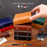 DAYSART イタリアンレザー BOX型 アンティーク ウォレット ミッスーリ lw241