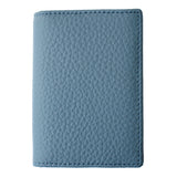 本革 カードケース ブルー