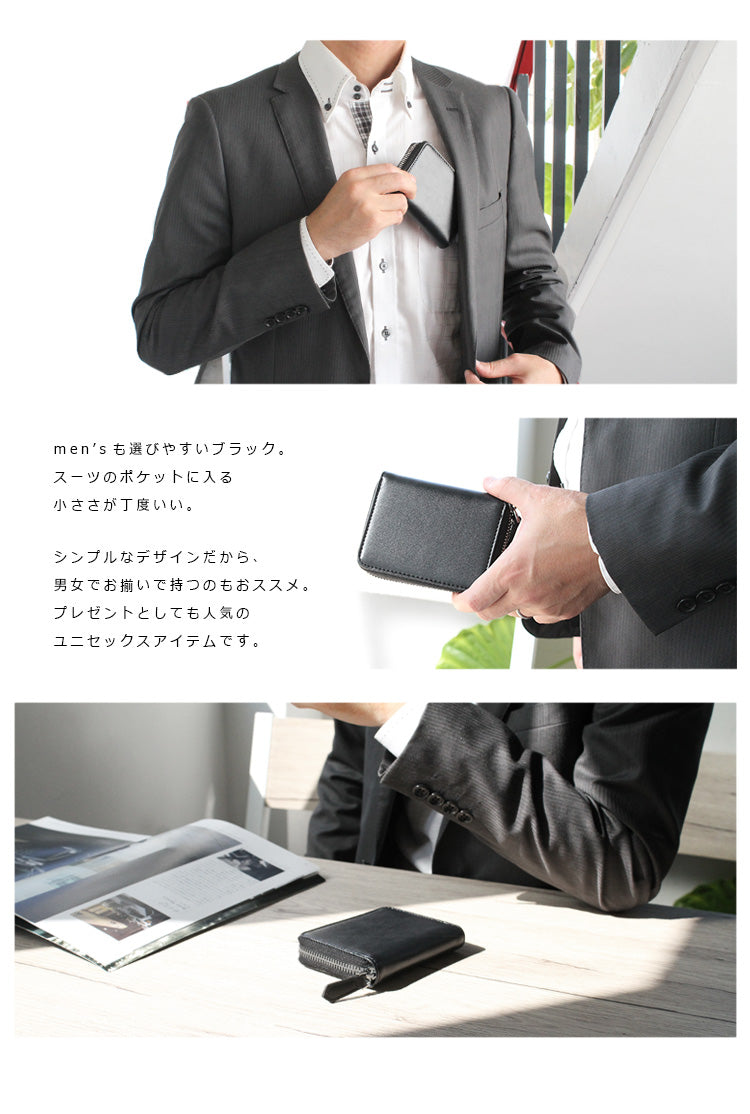 牛革 ラウンドファスナーウォレット ab-lw004