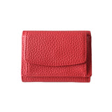 レディース 本革財布 レッド