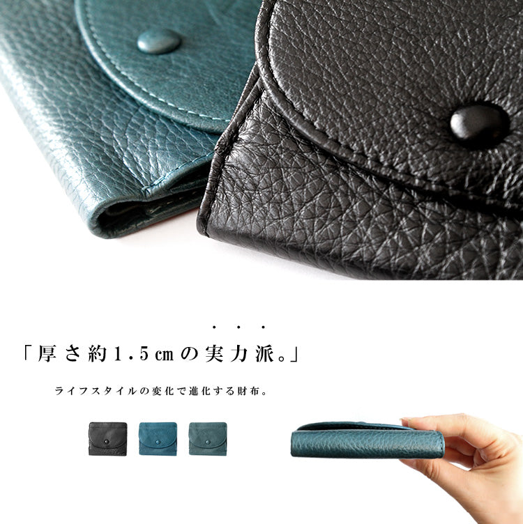 本革 2つ折り財布 ab-lw015