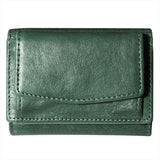本革 小さい財布 グリーン