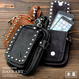 DAYSART 本革 スタッズベルトポーチ  lb012