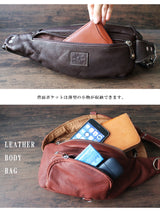 DAYSART 本革 ウエストポーチ lb063