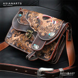 DAYSART 本革 カービングショルダーバッグ lb136