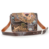 DAYSART 本革 カービングショルダーバッグ lb136