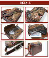 DAYSART 本革 カービングショルダーバッグ lb136