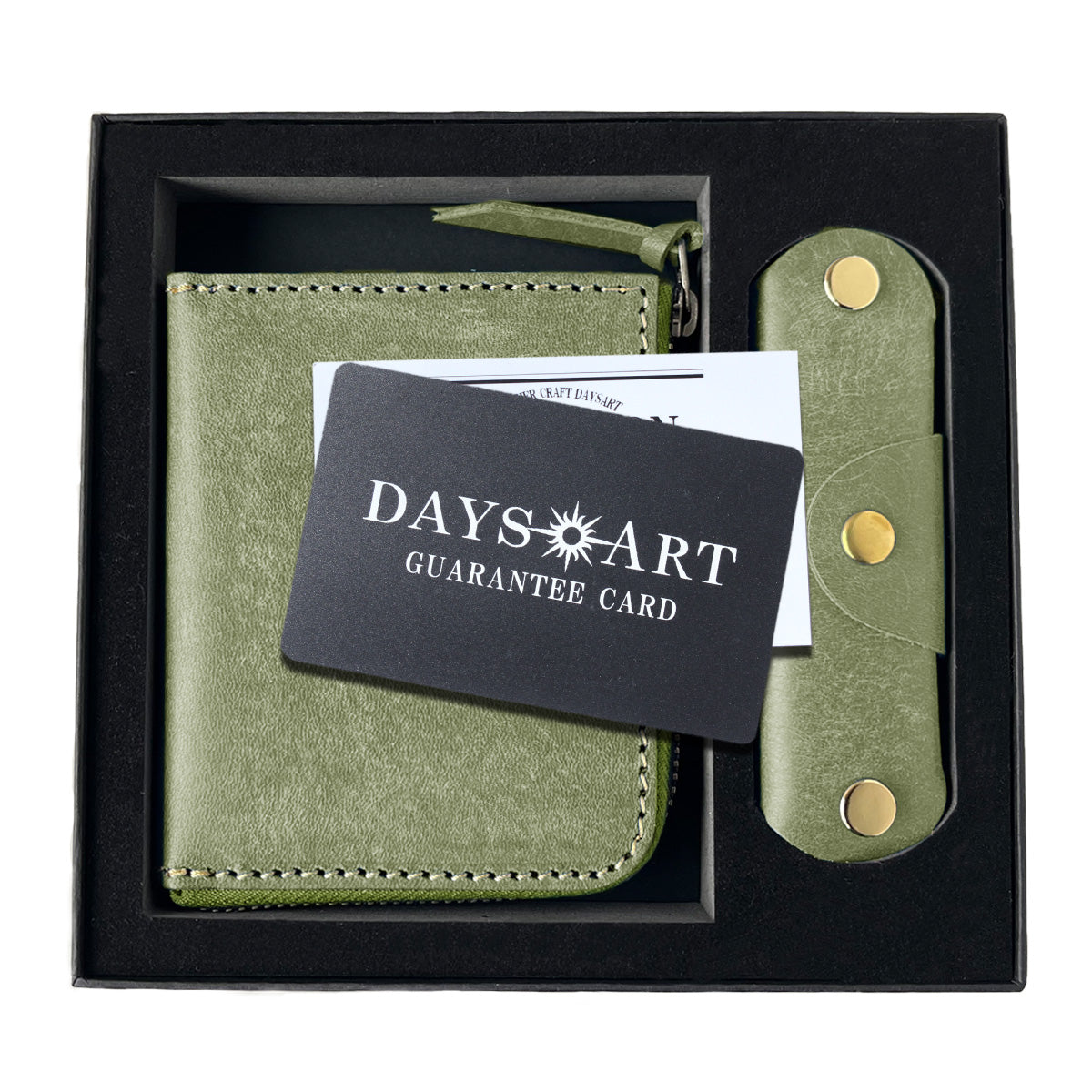 DAYSART 本革 L字ハーフラウンドウォレット BOXセットlw235-2set
