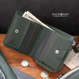 DAYSART 本革 L字ファスナー 2つ折り財布 lw239