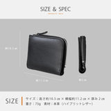 DAYSART 本革 L字ファスナー 2つ折り財布 lw239