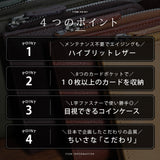 DAYSART 本革 L字ファスナー 2つ折り財布 lw239