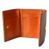 栃木レザー ミニウォレット ダークブラウン