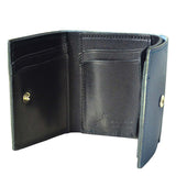 栃木レザー ミニウォレット ブルー