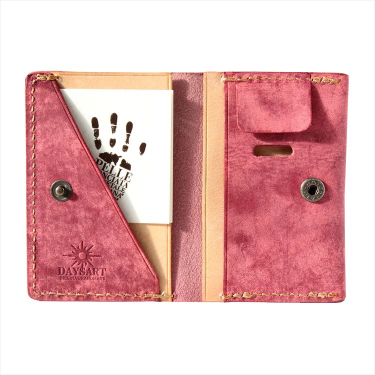 小さいお財布 カジュアル ワインレッド