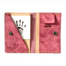 小さいお財布 カジュアル ワインレッド