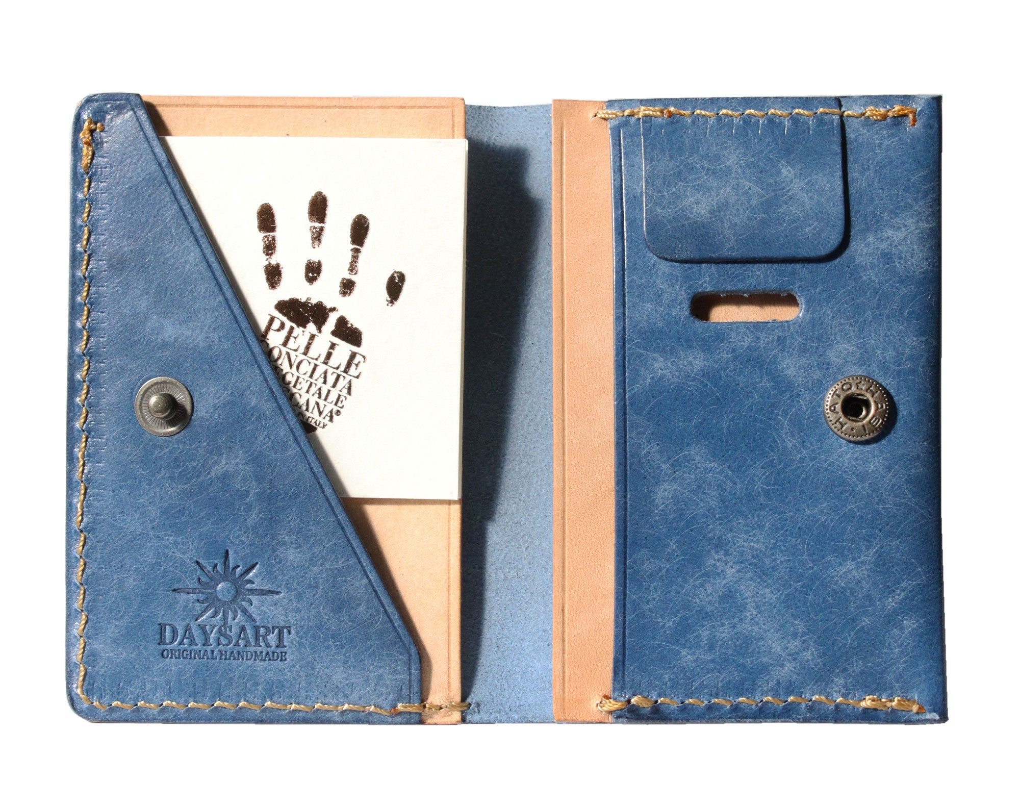 小さいお財布 カジュアル ブルー