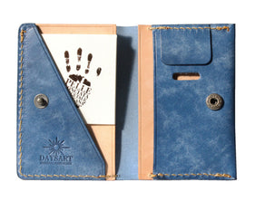 小さいお財布 カジュアル ブルー