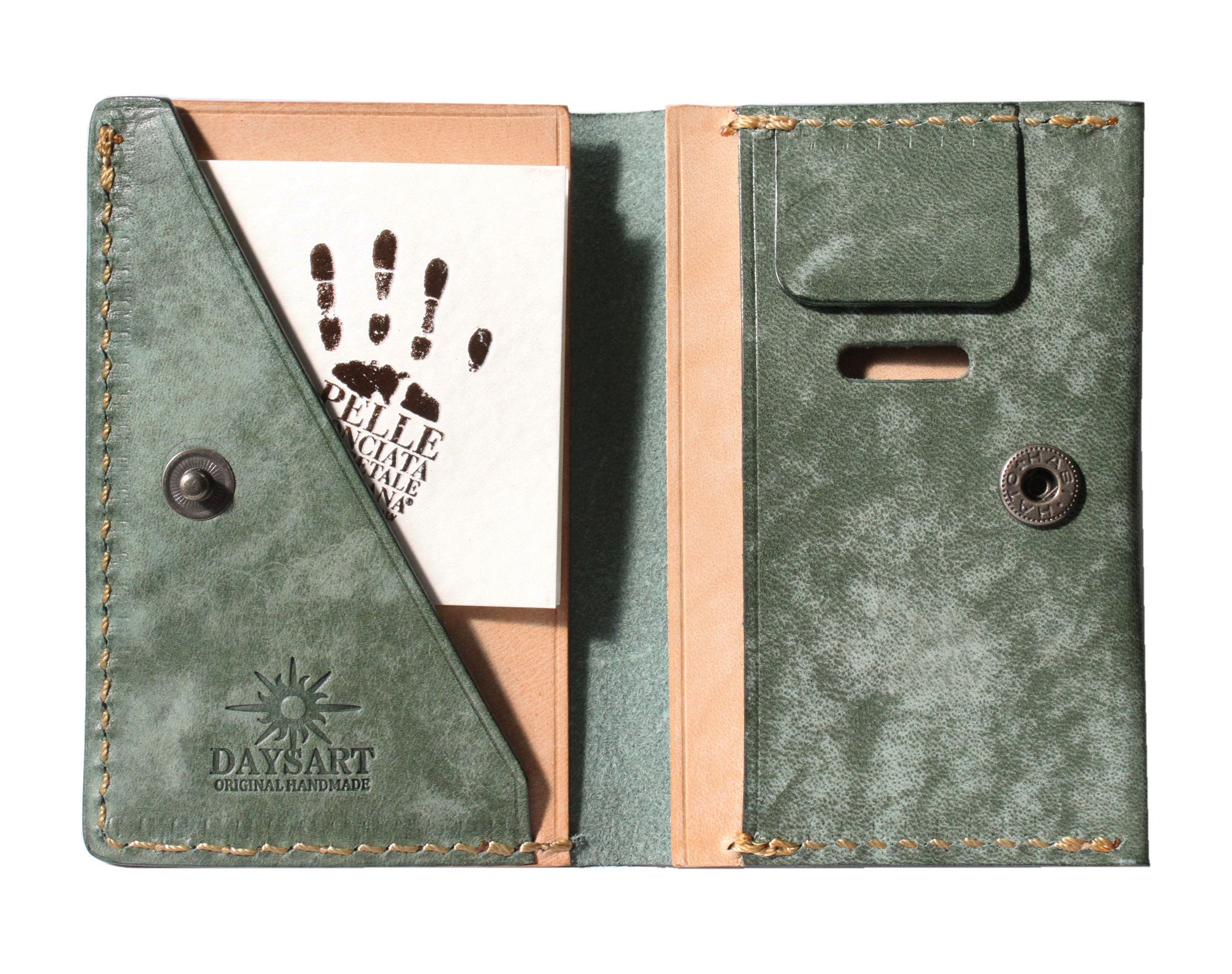 小さいお財布 カジュアル グリーン