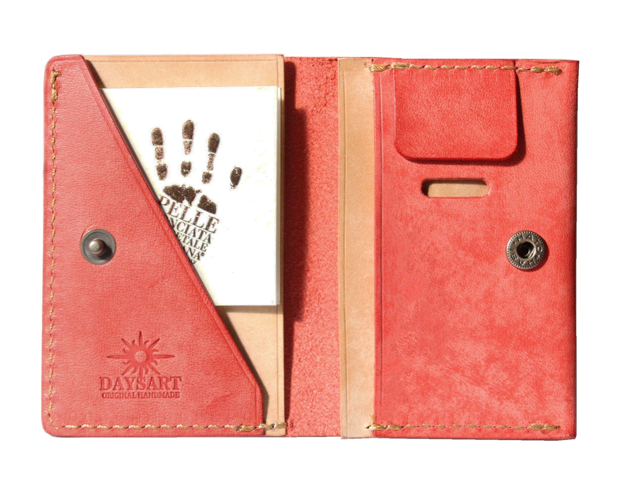 小さいお財布 カジュアル レッド