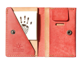 小さいお財布 カジュアル レッド