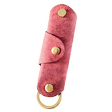 本革 極小 財布 ガジュアル ワインレッド