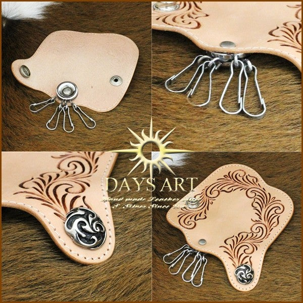 DAYSART 本革 カービングキーケース kp006