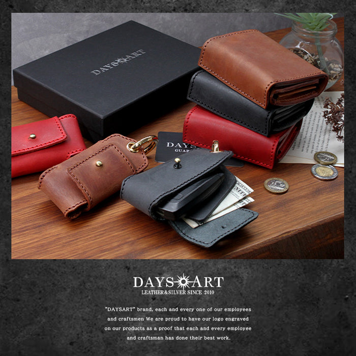 DAYSART 本革 BOX型 ウォレット ボックスウォレット 2つ折り