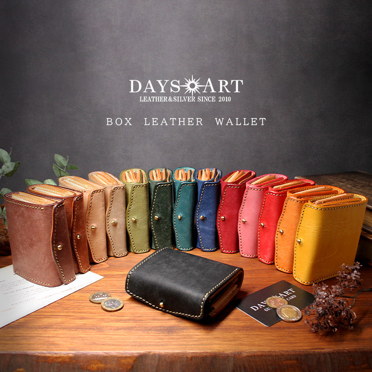 DAYSART イタリアンレザー BOX型 アンティーク ウォレット ver.2 lw242