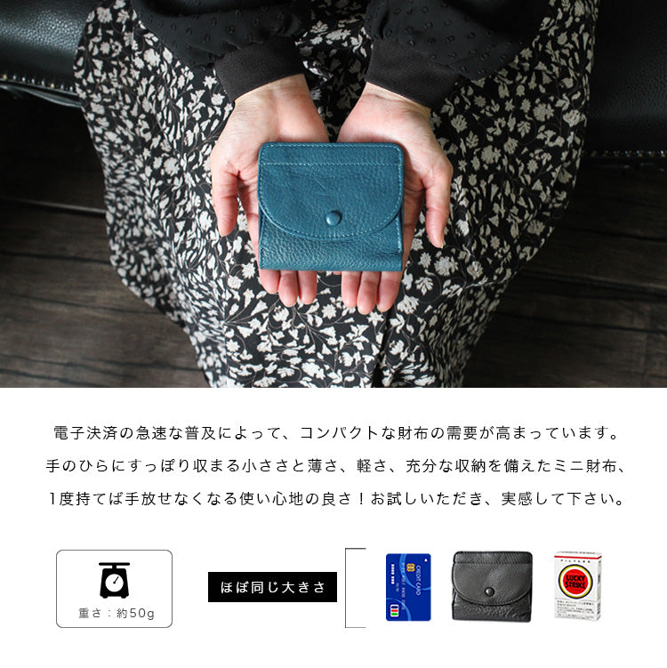本革 2つ折り財布 ab-lw015