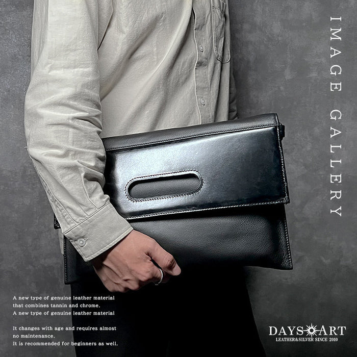 DAYSART 本革 クラッチバッグ ショルダーバッグ メンズ レディース