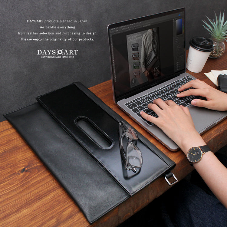 DAYSART 本革 クラッチバッグ ショルダーバッグ メンズ レディース
