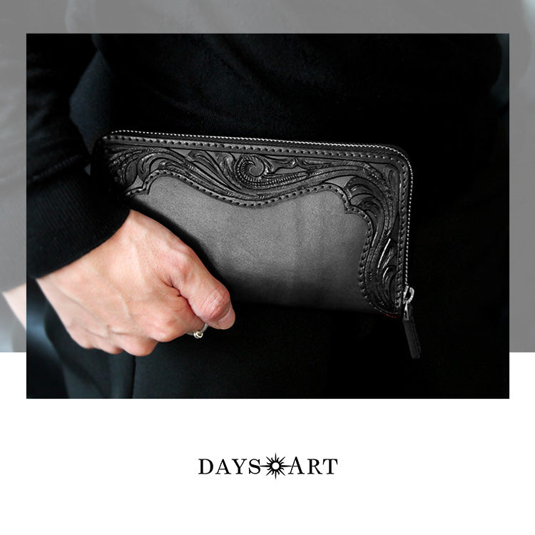 DAYSART 本革 カービング長財布 lw105