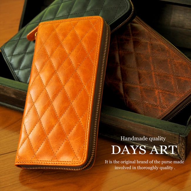 DAYSART 本革 キルティング長財布 lw140