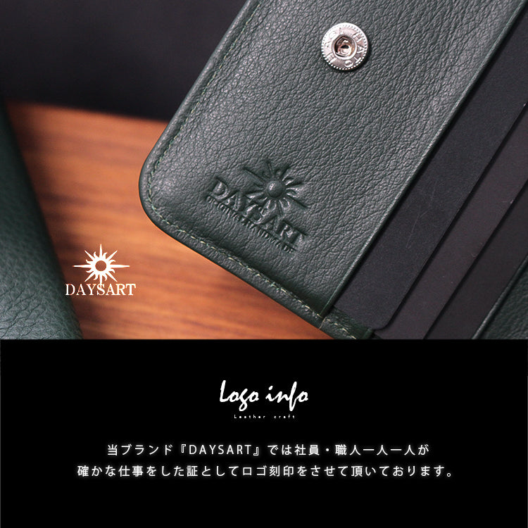 DAYSART 本革 L字ファスナー ２つ折り財布 lw239